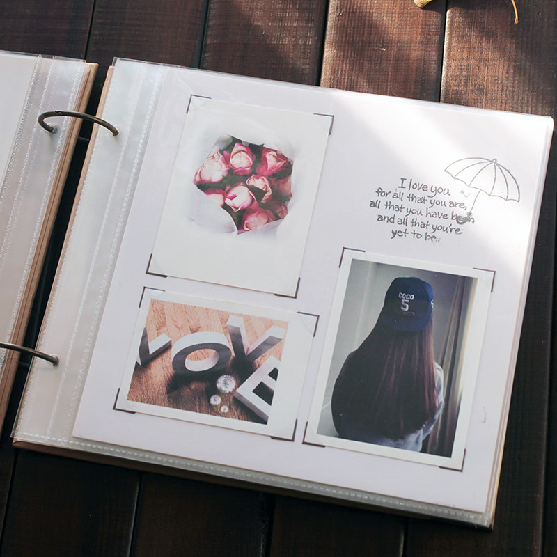 手工diy相册g本 粘贴式回忆录覆膜拍立得家庭影集情侣纪念册礼物,节庆用品/礼品,相册/相簿,淘宝优惠券,粉丝福利购,淘宝优惠卷