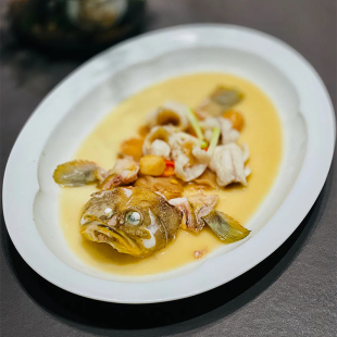 农家乐酒店餐g厅旦形特色纯白鱼盘蒸鱼盘土菜馆陶瓷中式 海鲜盘餐