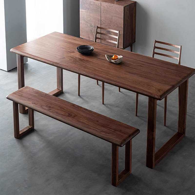 北美黑胡桃木长凳餐桌凳子长板凳实木换鞋凳长条凳餐凳餐椅床尾凳