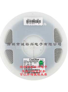 厚声UniOhm贴片电阻 2010 1% R22 201007F220LT4E 3/4W