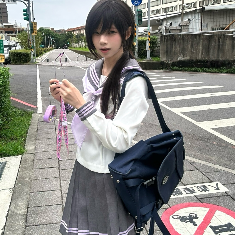 七号线原创jk长袖水手服套装