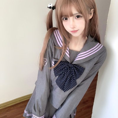 七号线原创jk长袖水手服套装