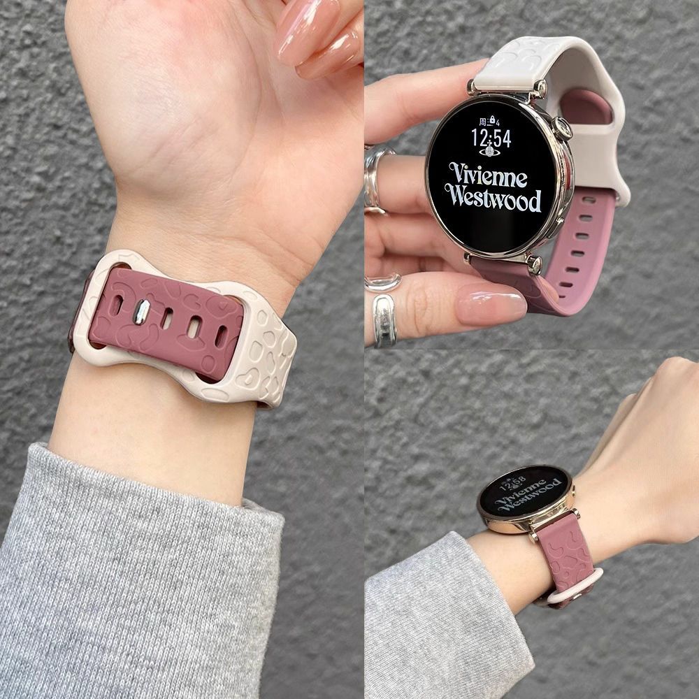 适用猫爪印花vivo watch5/3/2/GT手表表带iQOO男女硅胶运动高级夏