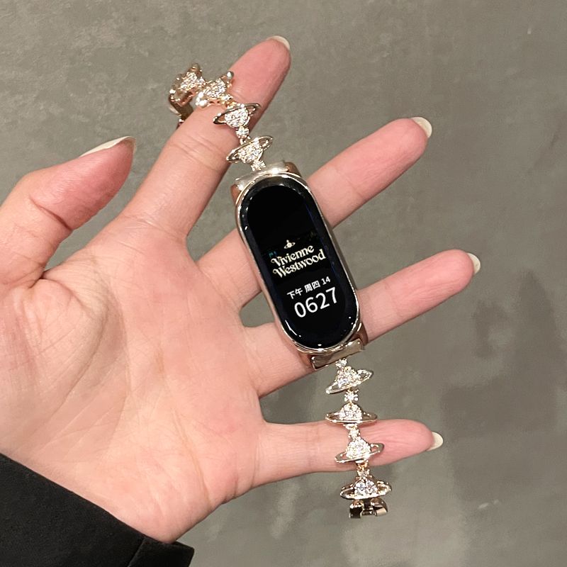 小宇宙表链适用小米手环9表带NFC通用Xiaomi手环8/7/6/5女款春夏