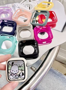 适用S10华强北s9表壳ultra苹果手表appleiwatch8软硅胶保护套全包