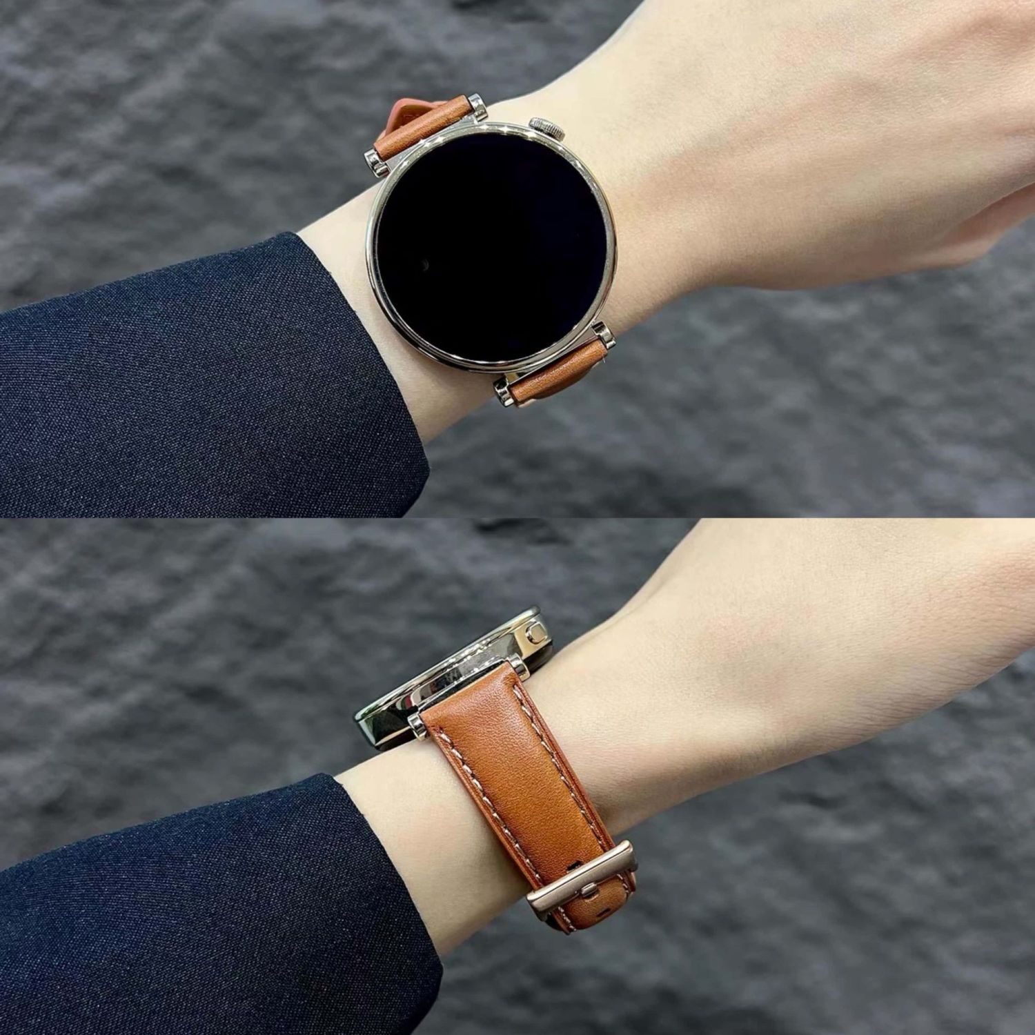 适用华为gt6/gt5表带gt4皮质gt3百搭watch5/4表带女款款gt2荣耀2e