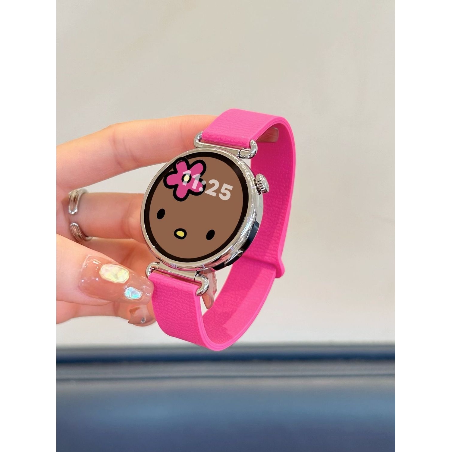 适用华为手表GT6pro/5/4/3磁吸荔枝纹表带小米手环/vivo/OPPO红米