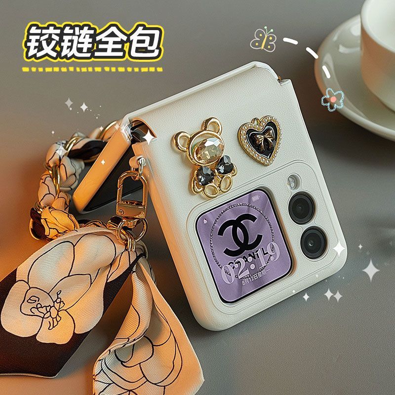 适用于新款华为nova flip手机壳nova flip小折叠屏手机套带挂绳