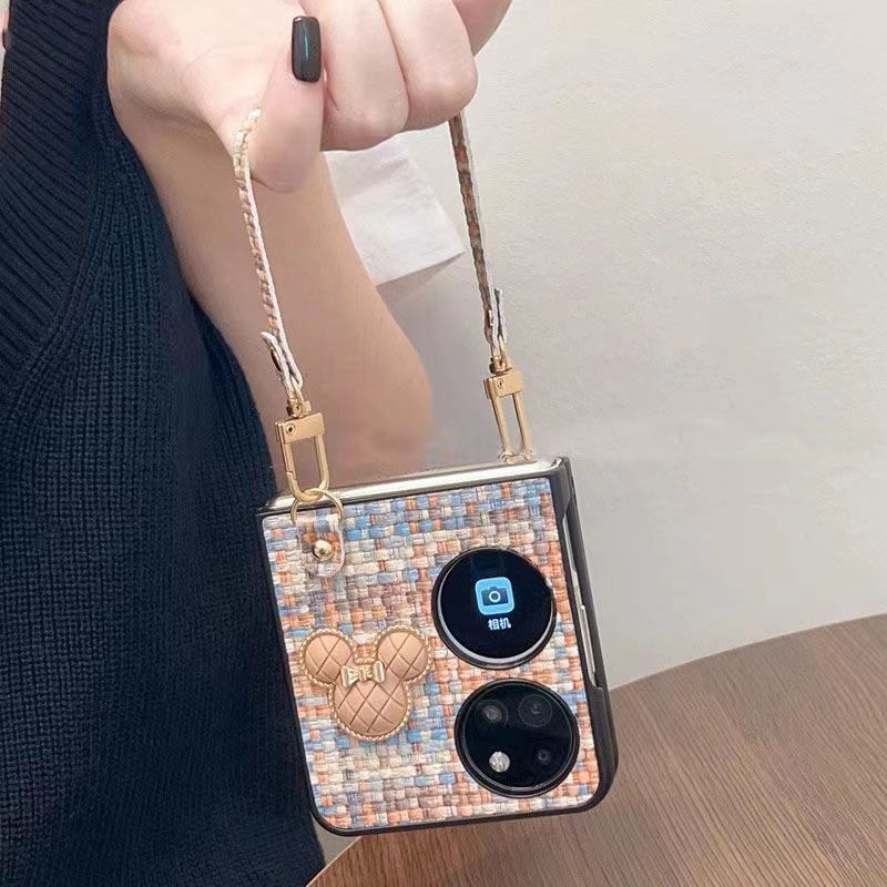 彩色小香风新款华为P50Pocket 2折叠屏手机壳PocketS薄简约防摔
