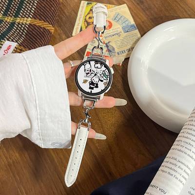 适用高驰COROSPACEPro金属树叶小蛮腰荔枝纹皮质智能pace3表带