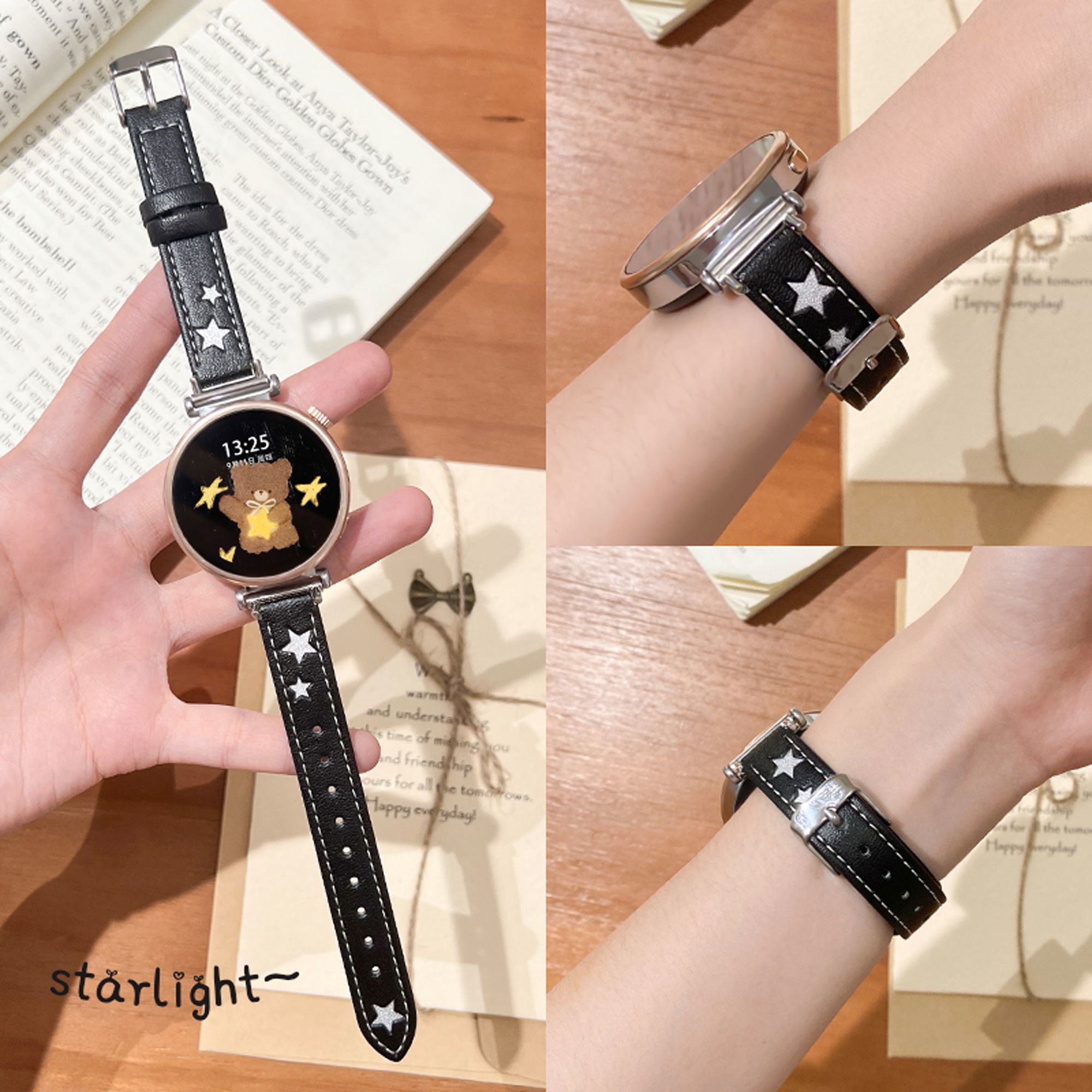 适用华为gt6表带皮质银河星谷watch5pro手表gt4/3/2百搭秋冬腕带