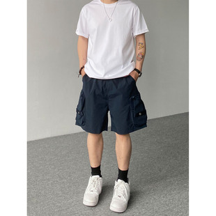 五分裤 街头立体多口袋休闲工装 宽松运动夏季 薄款 98SQUID 短裤 美式