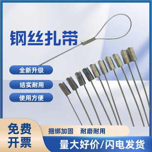 金属钢丝扎带钢丝封一次性钢丝锁一次性封签钢丝封条铅封