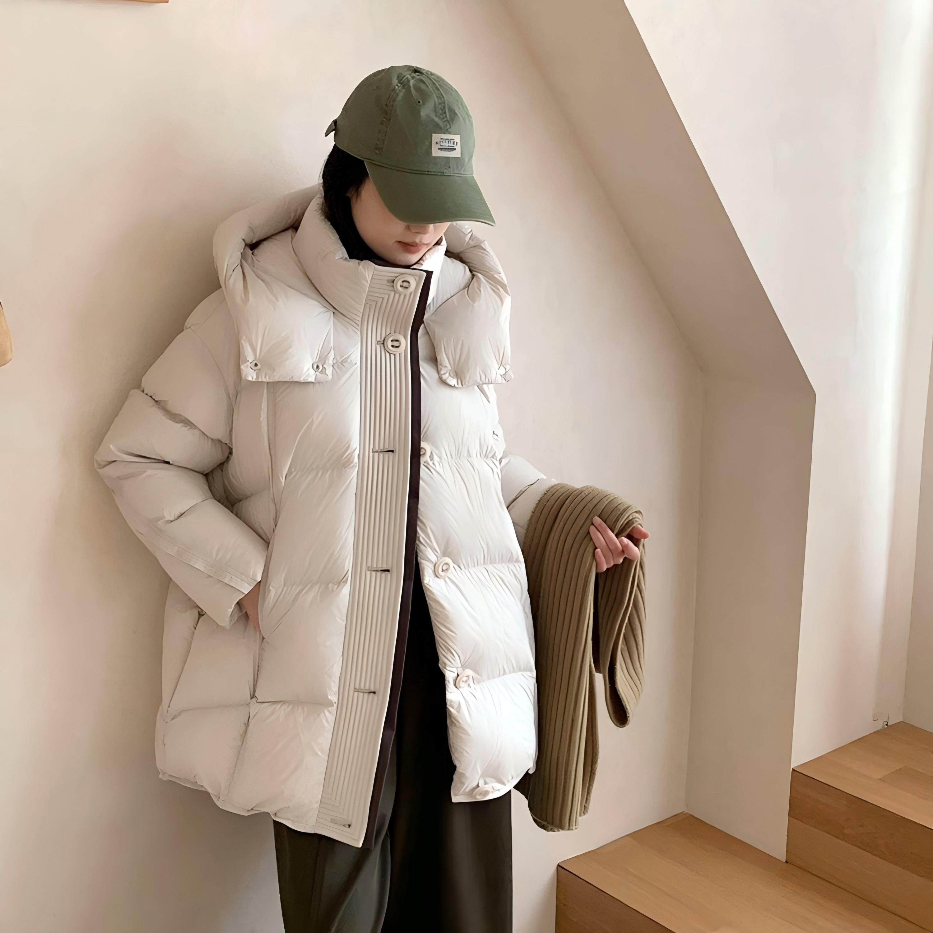 PINZ HOW 90三星白鸭绒中长款亲子暖宝宝宽泡芙羽绒服外套,女装/女士精品,短外套,淘宝优惠券,粉丝福利购,淘宝优惠卷