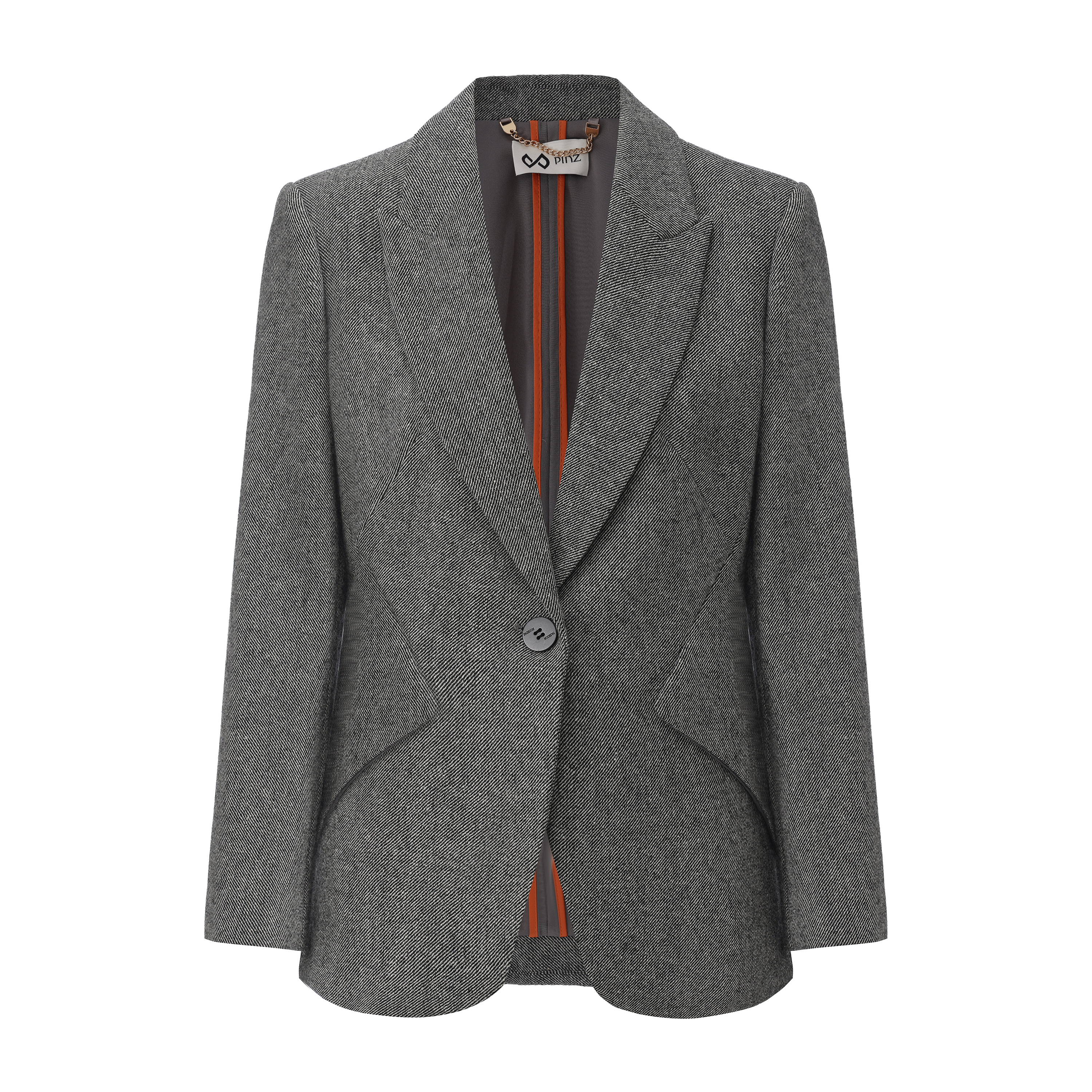 PINZ正肩收腰羊毛西装