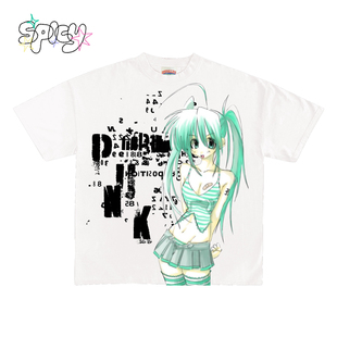 T恤Y2K千禧风 辣妹高街ootd初音少女动漫风复古短袖 Non standard