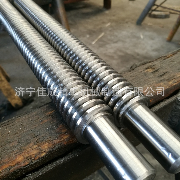 供应梯形丝杆加T40T50T形机床丝杆碳钢45H双头多头丝杠厂家直销