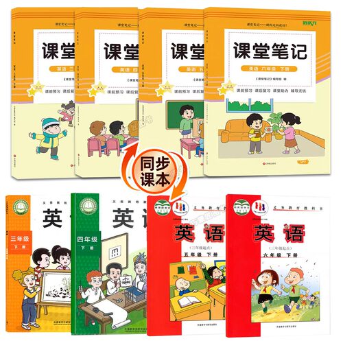外研版英语三年级下册课堂笔记四五六下学期2026新改版春季小学课本同步教材学霸预习辅导翻译原文讲解读分析注释全套资料书三起点