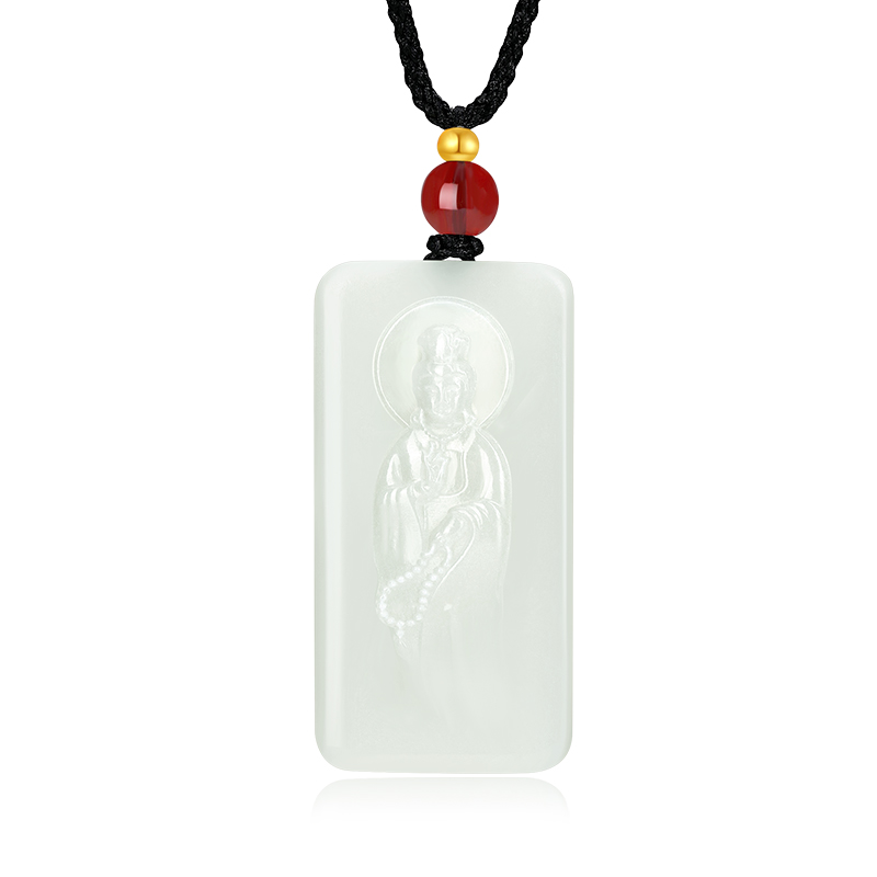 周大生和田玉平安无事牌