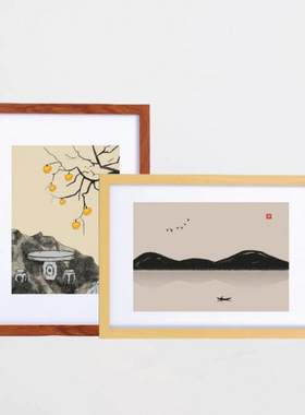 相框实木画框装裱木质挂墙摆台框架油画素描尺寸A41016寸包邮