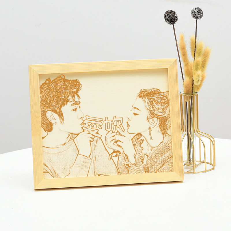实木木刻画相框创意礼品