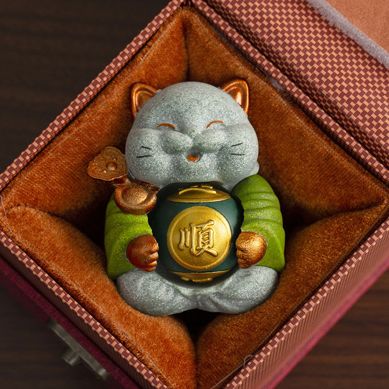 创意招财猫摆件小众高级感礼物