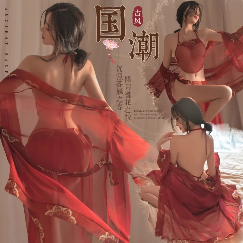 性感纯欲睡衣禁欲系情感古风汉服悄趣内衣女款肚兜趣味大尺度大码