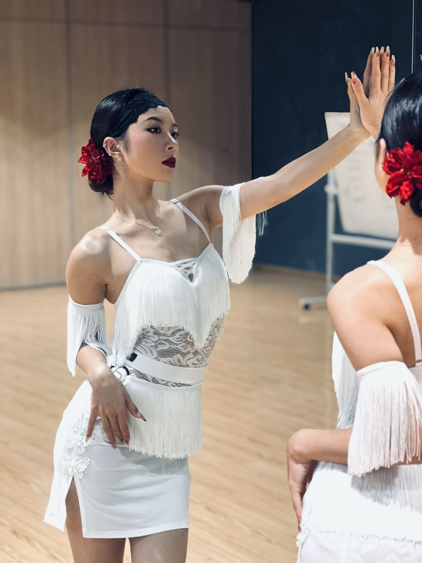 BEBETTER更好舞服火Dance联名艺考服表演服班服拉丁舞流苏裙套装