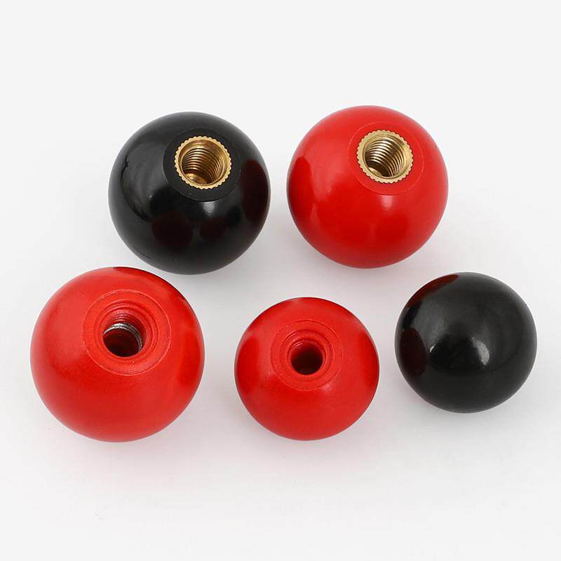 M6M8M10M12M16 胶木手柄球铜芯球塑料圆球机床手轮把手铁心电木CY
