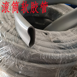 硅胶套胶无动力托辊滚筒q套胶皮输送线PVC胶辊包胶滚筒耐磨橡胶管