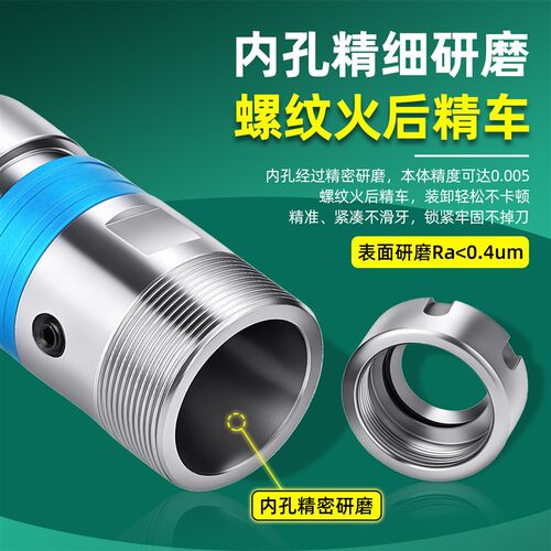 数控车床浮动攻丝刀柄VER柔性丝锥刀杆TER扭力过载保护GZS攻牙刀