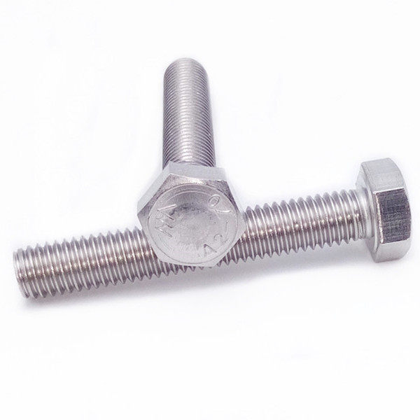 M8-M12mm304不锈钢外六角螺栓螺丝M8x10-16-H25-40-60-70-90DIN93