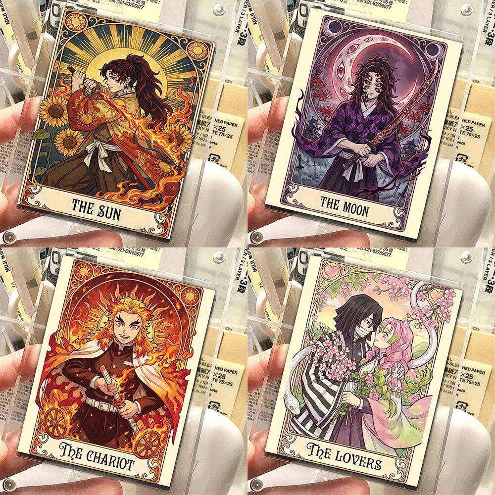 鬼灭之刃卡牌】72张热门日漫炭治郎蝴蝶忍我妻善逸祢豆子收藏小卡