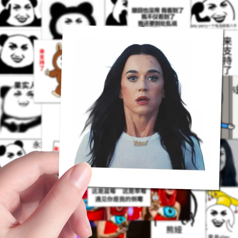 108张外国水果姐抽象表情包贴纸katyperry沙雕周边梗图玩梗贴画