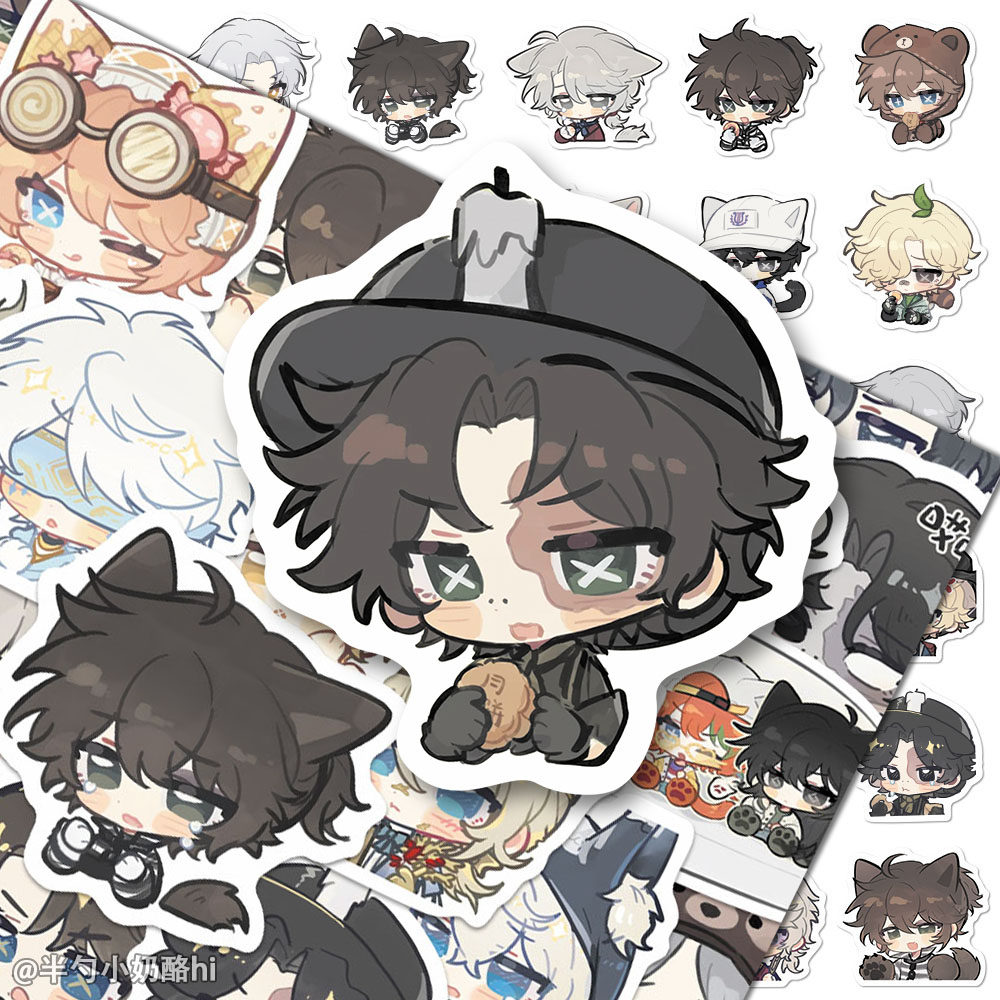 104张第五人格贴纸新款可爱卡通囚徒佣兵卢卡古董商ins风手账贴