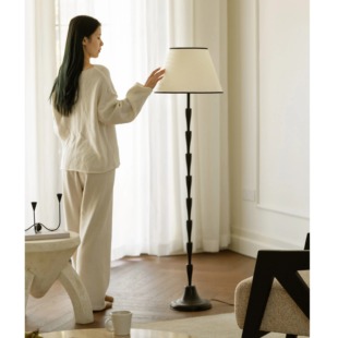 栖夏雅典娜落地灯丨客厅卧室书房法式复古中古现代高级氛围落地灯