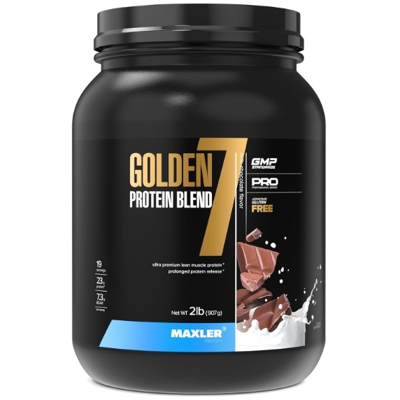 Maxler黄金七乳清蛋白粉美国原装进口牛奶巧克力辅助健身