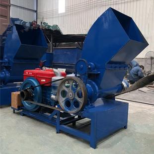 泡沫粉碎化坨机泡沫粉碎化块一体机再生泡沫冷熔机 柴油机版