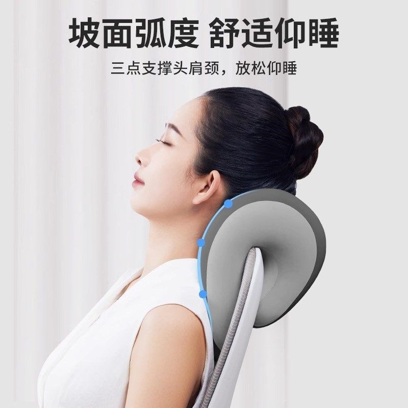 知梦人上班族工位椅子腰靠垫护腰椎一体坐垫办公室午睡椅护颈头枕