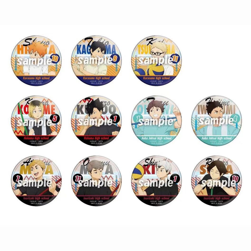 【次研屋现货】TTA 排球少年 清扫 大扫除 吧唧徽章 整盒现货