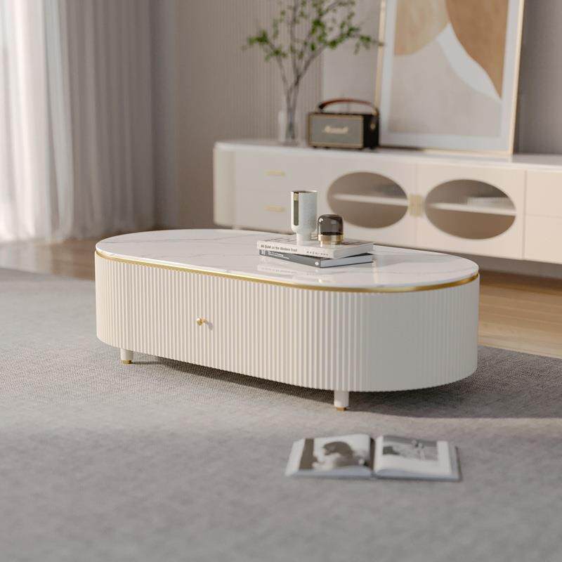 YDD茶几轻奢电视柜茶几组合现代简约家用客厅意式高端岩板电视柜