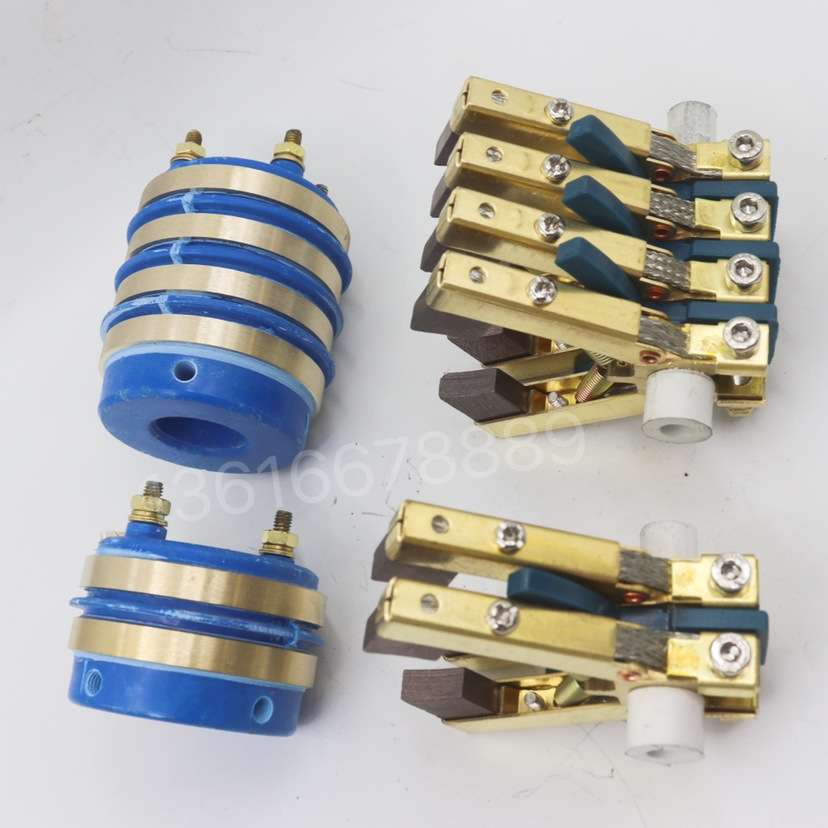 ll2路4路集电环20*50碳刷架人字形6*12二四组刷架导电环包赵之吴
