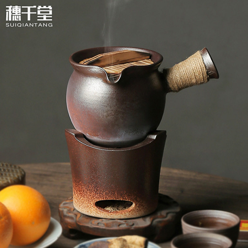 清仓特价粗陶罐罐茶煮茶器柴烧茶壶煮茶碳火炉烤茶甘肃罐罐茶养生