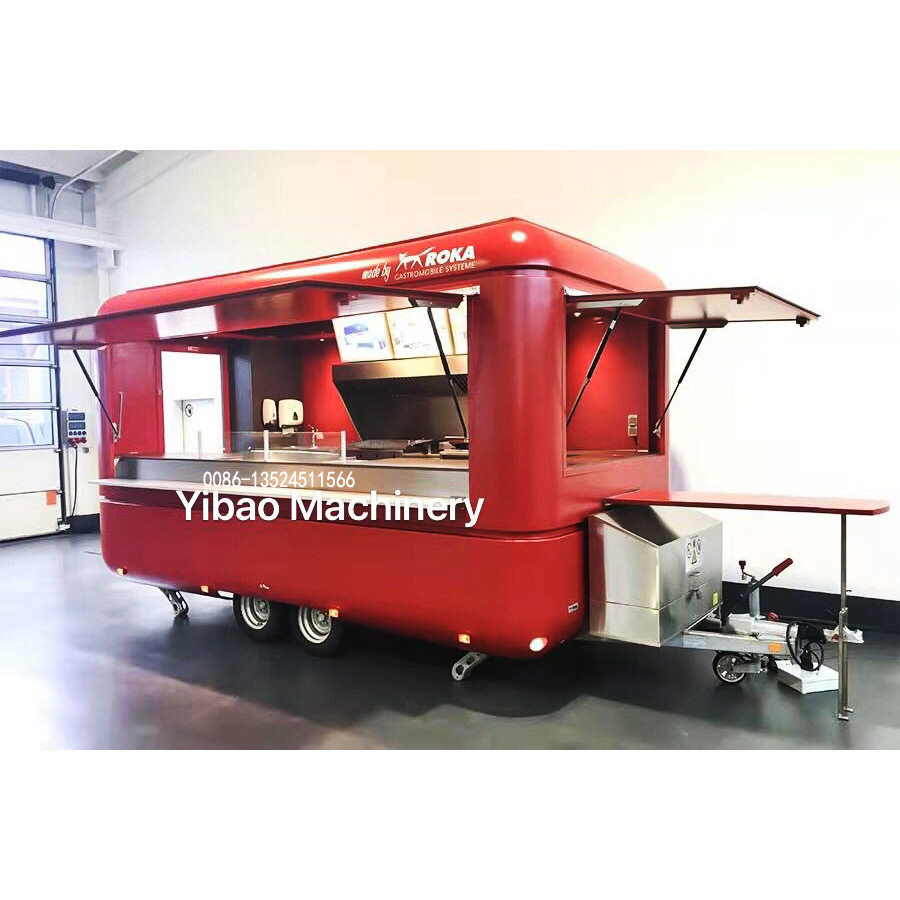上海亿宝移动出口小吃车镜面车景点车街景餐饮车food trailer
