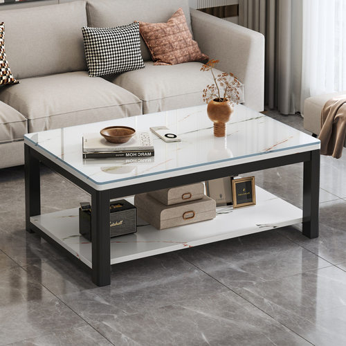 茶几客厅家用现代简约小户型办公室玻璃极简茶台2023新款小桌子