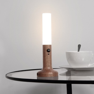 好棒升级款人体感应实木小夜灯led充电氛围灯感衣柜灯壁灯LED台灯