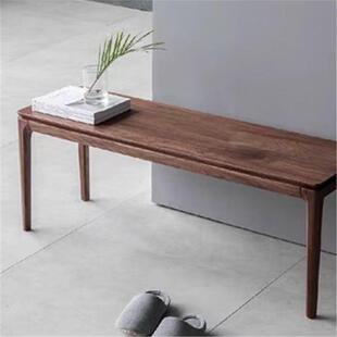 樱桃木长凳卧室家居坐凳黑胡桃木长凳子长条凳家用餐厅长板凳玄关