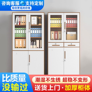 上海拆装文件柜铁皮柜窄边办公室档案柜资料柜带锁财务展示家用