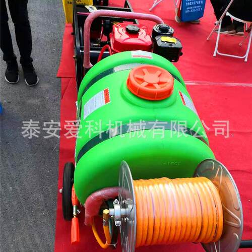 农业打药160L容量手推喷药机柴电两用打药机标配30米喷药管现货