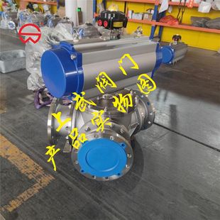 Q642F不锈钢气动Y型三通球阀